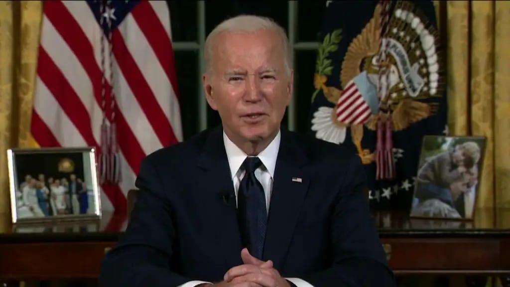 Biden Advocates for Wartime Aid to Israel and Ukraine in Primetime Address