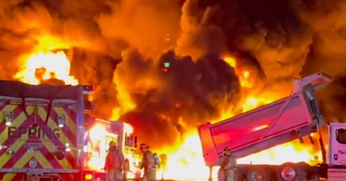 New Hampshire's Fiery Ordeal: Oil Tankers Ignite Massive Blaze