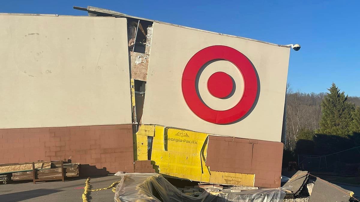 Target Store Collapses and Forces Three Families to Evacuate 